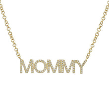 Load image into Gallery viewer, Diamond Pave MOMMY Necklace