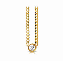 Load image into Gallery viewer, Statement fancy diamond bezel cuban link necklace