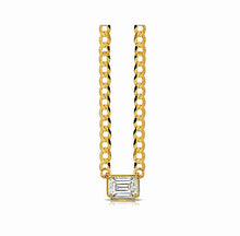 Load image into Gallery viewer, Statement fancy diamond bezel cuban link necklace