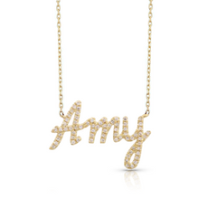Load image into Gallery viewer, Diamond Pave Custom Name Necklace