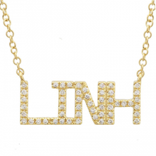 Load image into Gallery viewer, Diamond Pave Custom Name Necklace