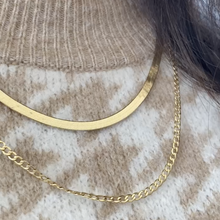 Load image into Gallery viewer, 4mm Herringbone Chain Necklace