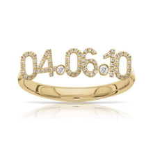 Load image into Gallery viewer, Diamond Date Ring