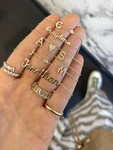 Load image into Gallery viewer, Diamond Accent Initial Name Necklace