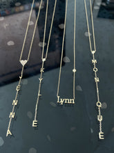 Load image into Gallery viewer, Name Necklace with Tiny Diamond