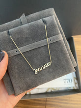 Load image into Gallery viewer, Diamond Accent Initial Name Necklace