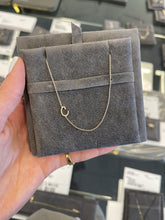 Load image into Gallery viewer, Diamond Asymmetrical Initial Necklace