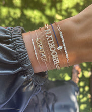 Load image into Gallery viewer, Custom Cuban Link Diamond Name Bracelet