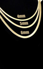 Load image into Gallery viewer, 4mm Herringbone Chain Necklace