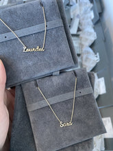Load image into Gallery viewer, Diamond Accent Initial Name Necklace