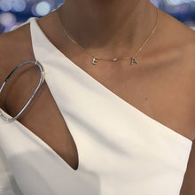 Load image into Gallery viewer, Custom Diamond Couple's Initials and Charm Necklace