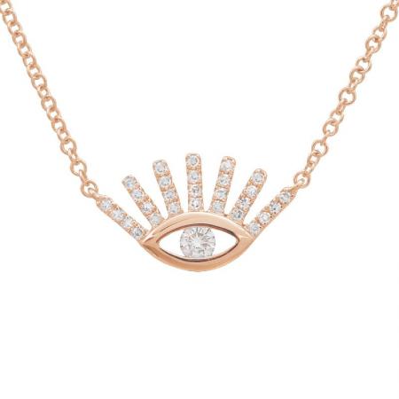 Diamond Evil Eye Necklace