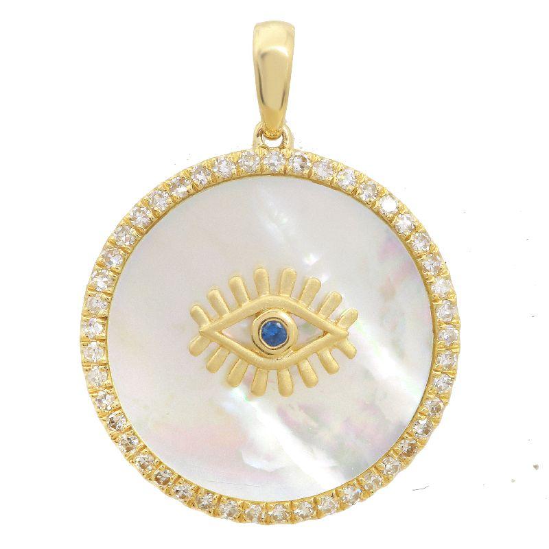 Mother of Pearl Evil Eye Loose Charm