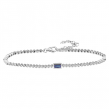 Load image into Gallery viewer, Diamond Beaded Sapphire Bracelet
