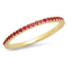 Load image into Gallery viewer, Pave Birthstone Eternity Band
