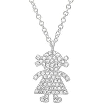 Load image into Gallery viewer, Diamond Girl Charm Necklace

