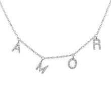 Load image into Gallery viewer, Diamond AMOR Necklace
