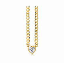Load image into Gallery viewer, Statement fancy diamond bezel cuban link necklace
