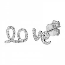 Load image into Gallery viewer, Diamond LOVE Studs
