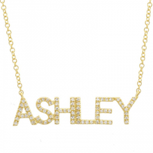 Load image into Gallery viewer, Diamond Pave Custom Name Necklace
