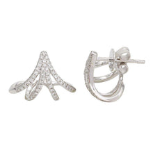 Load image into Gallery viewer, Slim Diamond Claw Earrings

