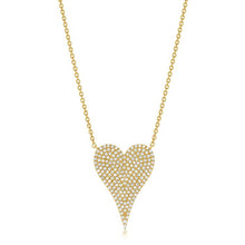 Load image into Gallery viewer, Medium Pave Heart Necklace
