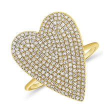 Load image into Gallery viewer, Jumbo Pave Heart Ring
