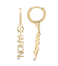 Load image into Gallery viewer, Solid Gold and Diamond Earring Charm
