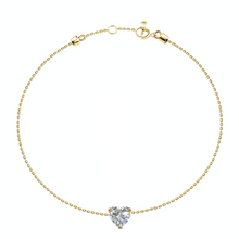 Load image into Gallery viewer, 0.21ct Heart Diamond Dainty Bracelet
