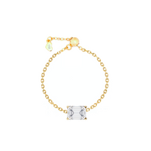 Load image into Gallery viewer, Statement Solitaire Diamond Chain Ring
