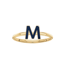 Load image into Gallery viewer, Enamel Initial Ring
