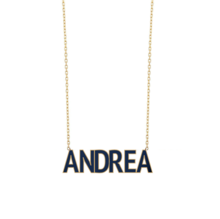 Load image into Gallery viewer, Custom Enamel Name Necklace
