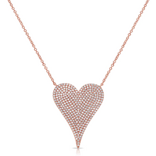 Load image into Gallery viewer, Jumbo Pave Heart Necklace
