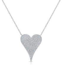 Load image into Gallery viewer, Jumbo Pave Heart Necklace
