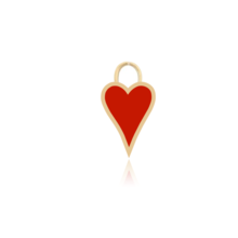 Load image into Gallery viewer, Enamel Emory Mini Heart Earring Charm
