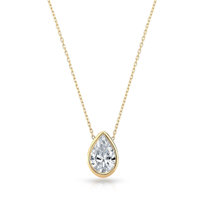 Mixed Shapes Diamond Pendant Necklace