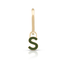 Load image into Gallery viewer, Enamel Abbie Initial Earring Charm

