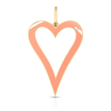 Load image into Gallery viewer, Enamel Ainsley Cutout Heart Charm
