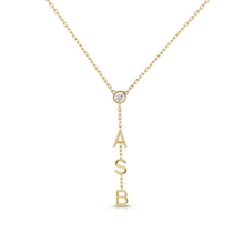Load image into Gallery viewer, Drop Down Name Necklace (Add Diamonds/Charms)

