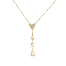 Load image into Gallery viewer, Drop Down Name Necklace (Add Diamonds/Charms)
