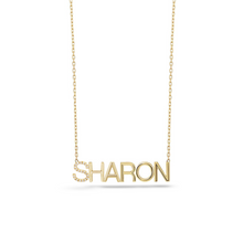 Load image into Gallery viewer, Diamond Accent Initial Name Necklace
