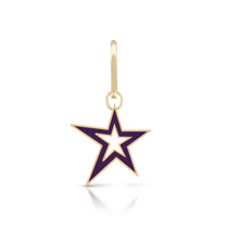 Load image into Gallery viewer, Enamel Cutout Harley Star Earring Charm
