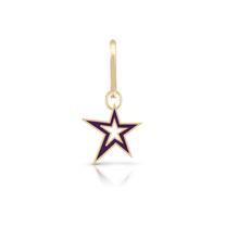 Load image into Gallery viewer, Enamel Harley Mini Cutout Star Earring Charm
