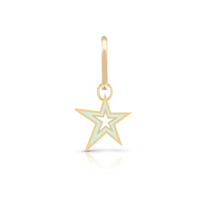 Load image into Gallery viewer, Enamel Harley Mini Cutout Star Earring Charm
