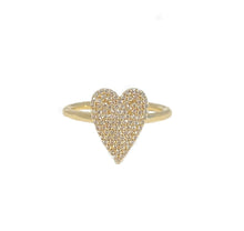 Load image into Gallery viewer, Small Pave Heart Ring
