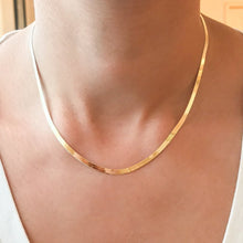 Load image into Gallery viewer, 3mm Herringbone Chain Necklace
