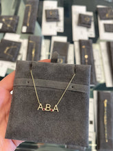 Load image into Gallery viewer, The ADEL Diamond Initials + Bezels Necklace
