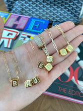 Load image into Gallery viewer, Alphabet Block Initial Charms Necklace
