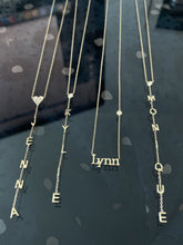 Load image into Gallery viewer, Name Necklace with Tiny Diamond
