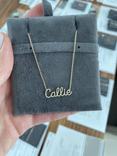 Load image into Gallery viewer, Diamond Pave Script Name Necklace
